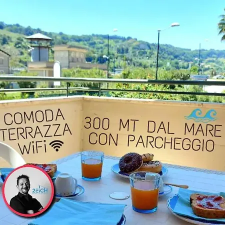 Apartment 300 Mt Dal Mare Terrazza, Wifi E Parcheggio Grottammare